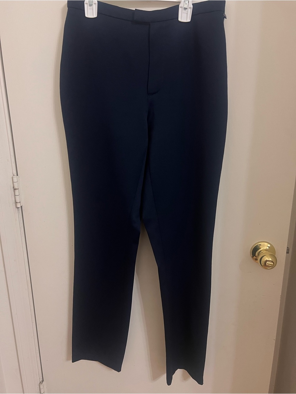 Women  Navy Dress Pants - Classic Straight Fit